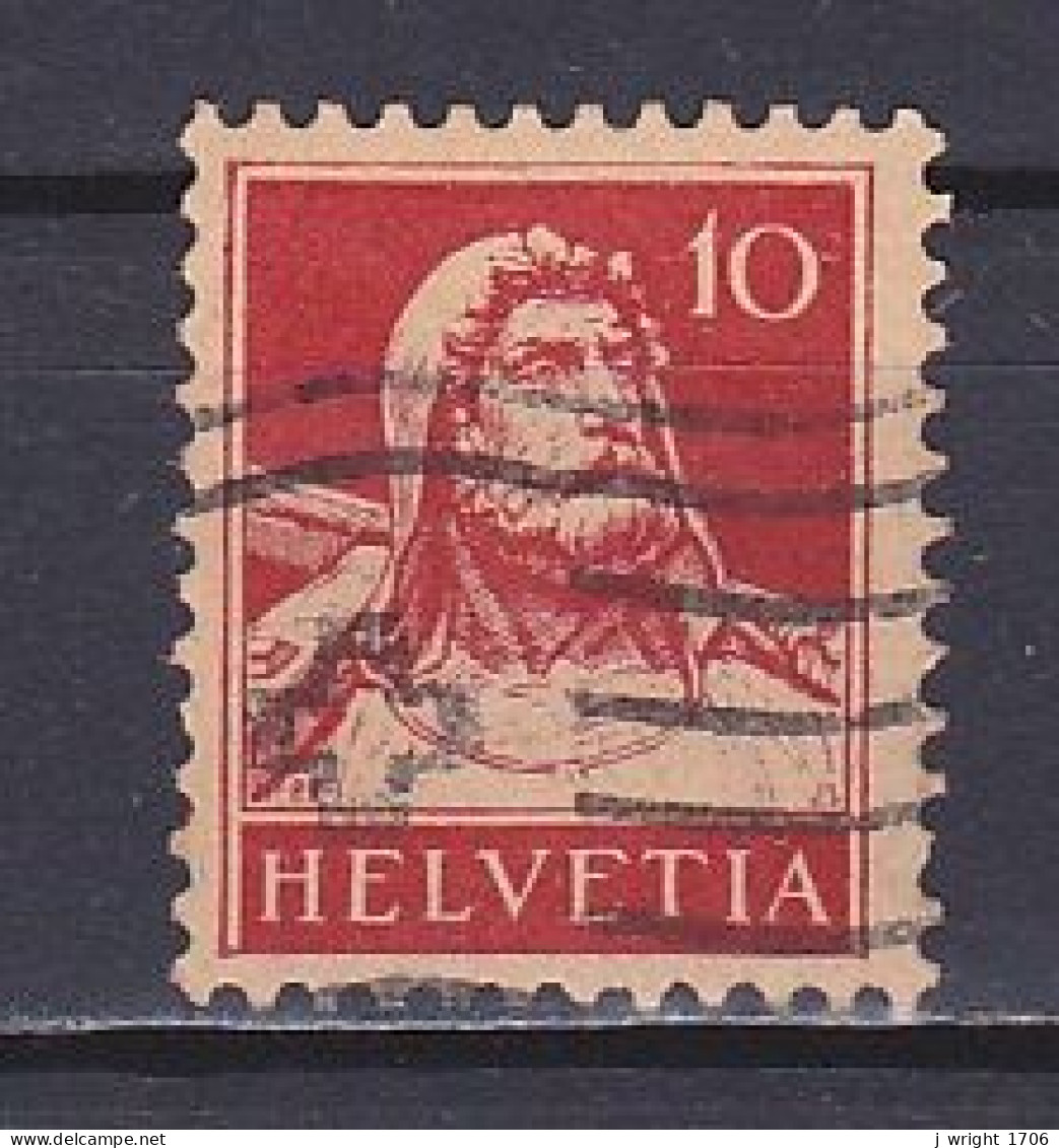Switzerland, 1914, William Tell, 10c/'H' Horizontal Bar Two-Thirds Height, USED - Used Stamps