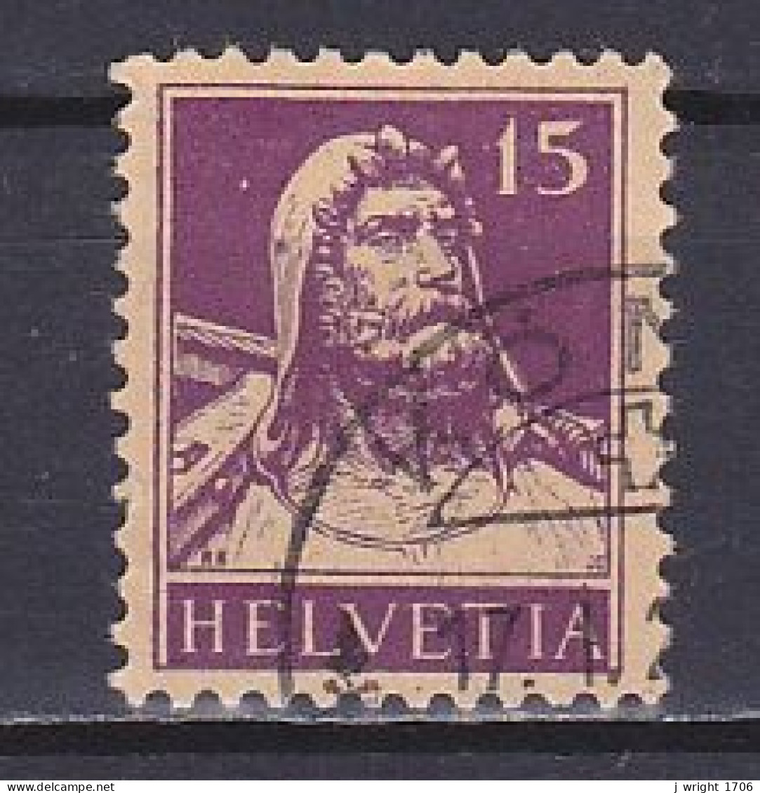 Switzerland, 1918, William Tell, 15c/Dark Violet, USED - Gebruikt