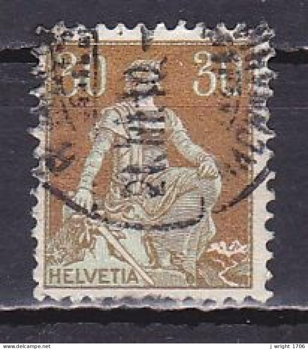 Switzerland, 1908, Helvetia With Sword, 30c, USED - Gebraucht