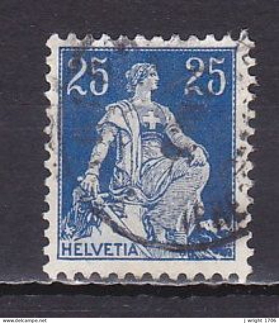 Switzerland, 1908, Helvetia With Sword, 25c, USED - Gebruikt