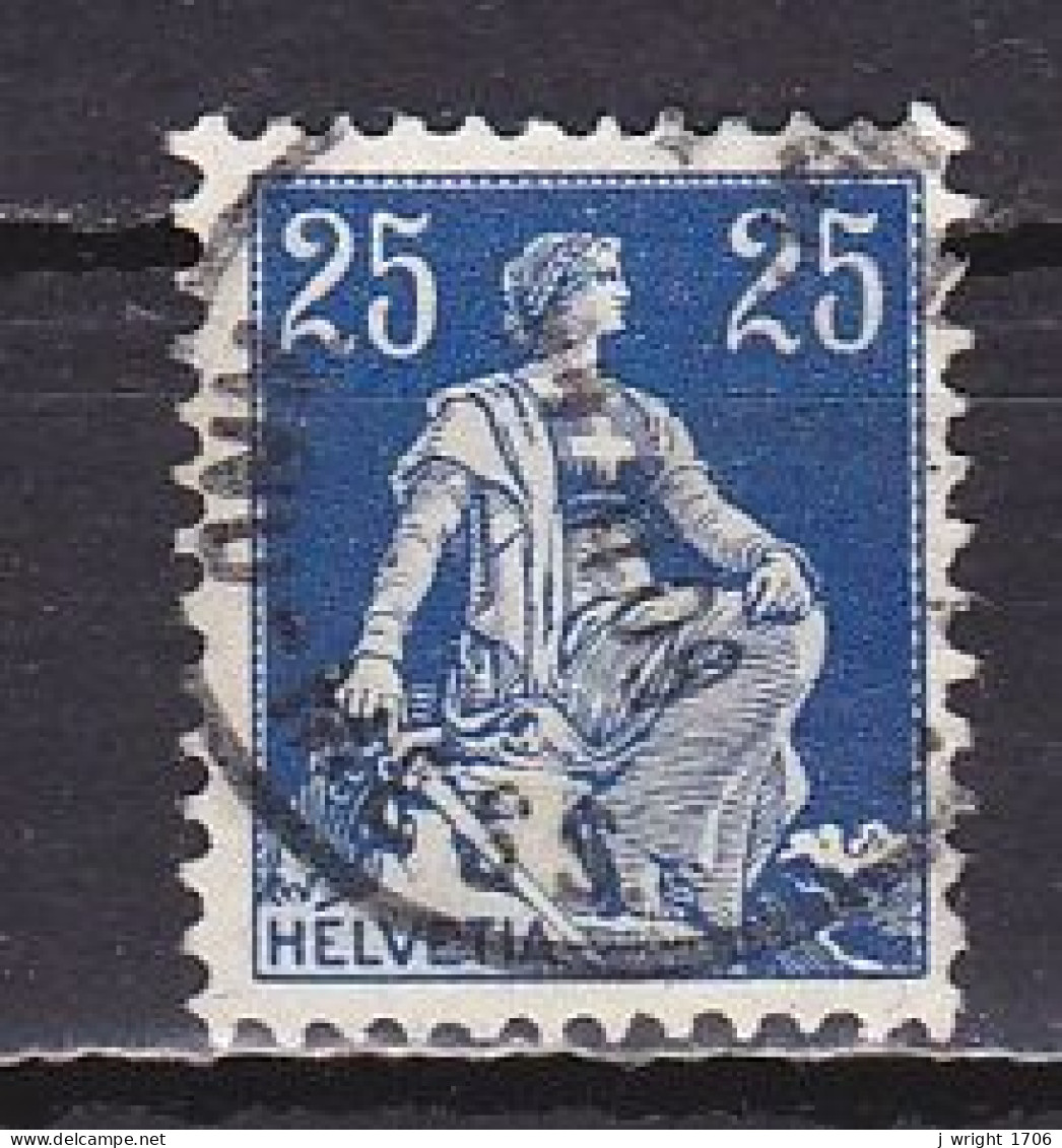 Switzerland, 1908, Helvetia With Sword, 25c, USED - Usati