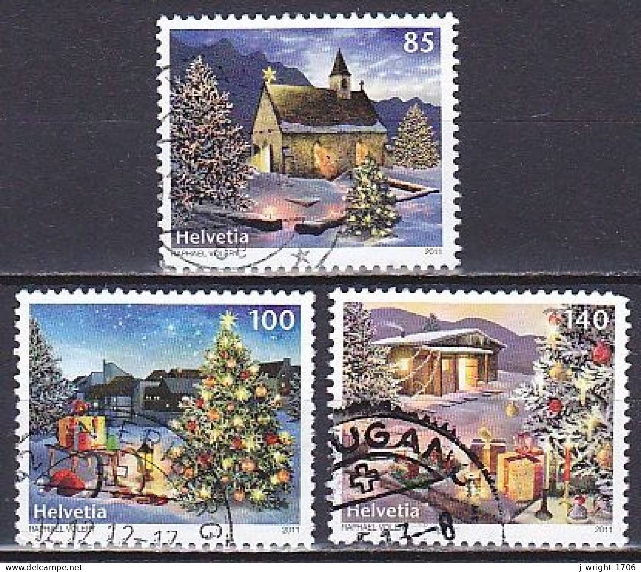 Switzerland, 2011, Christmas, Set, USED - Used Stamps