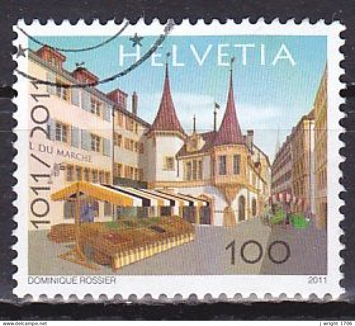 Switzerland, 2011, Neuchatel 1000th Anniv, 100c, USED - Used Stamps