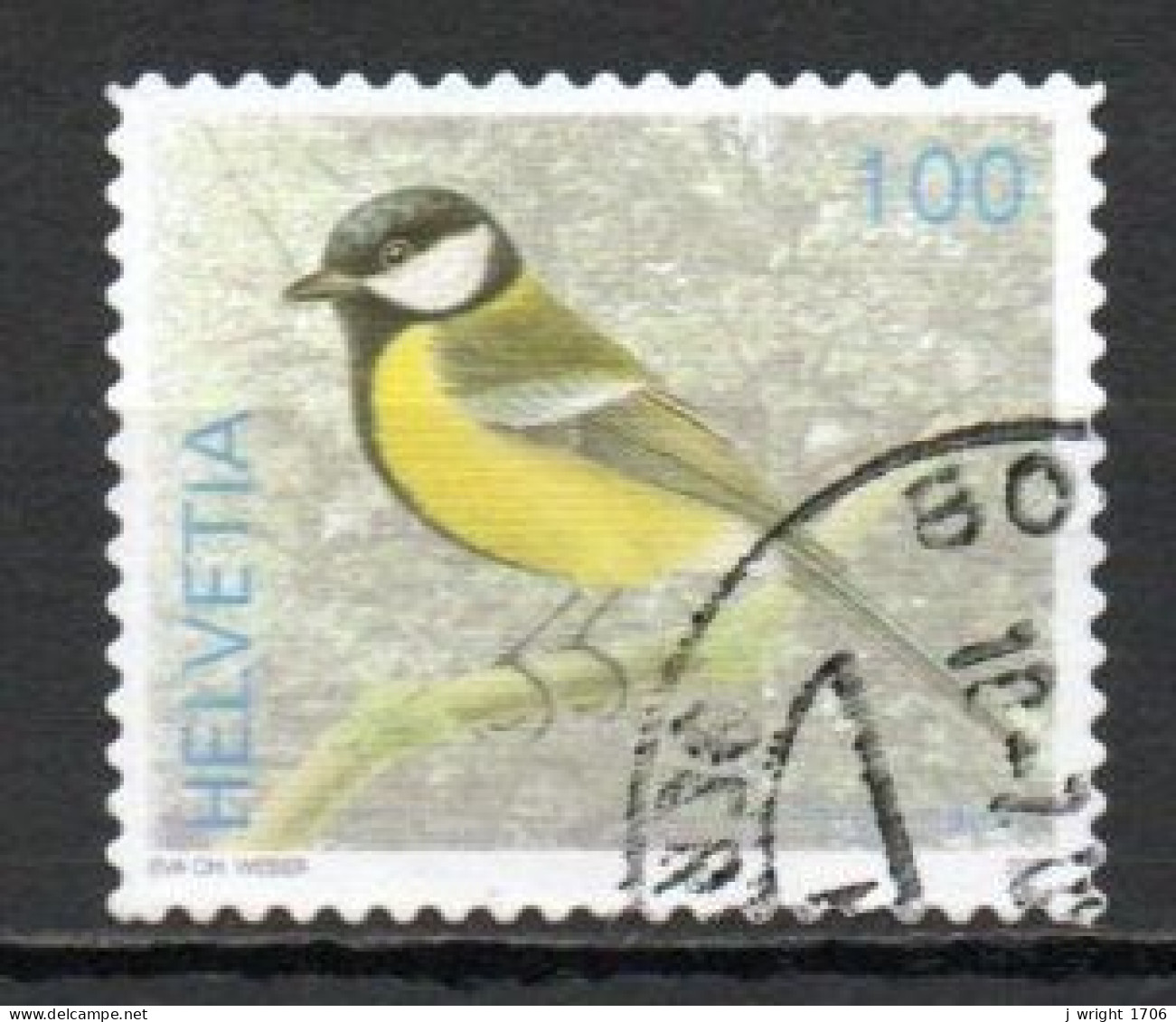 Switzerland, 2007, Birds/Great Tit, 100c, USED - Usados