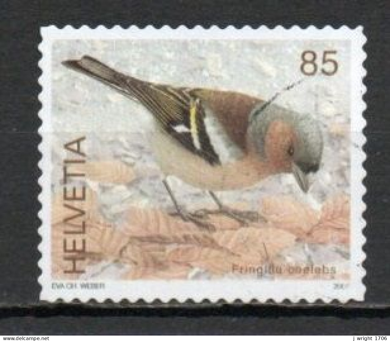 Switzerland, 2007, Birds/Chaffinch, 85c, USED - Gebraucht