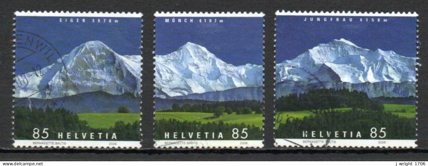 Switzerland, 2006, Mountains, Set, USED - Used Stamps