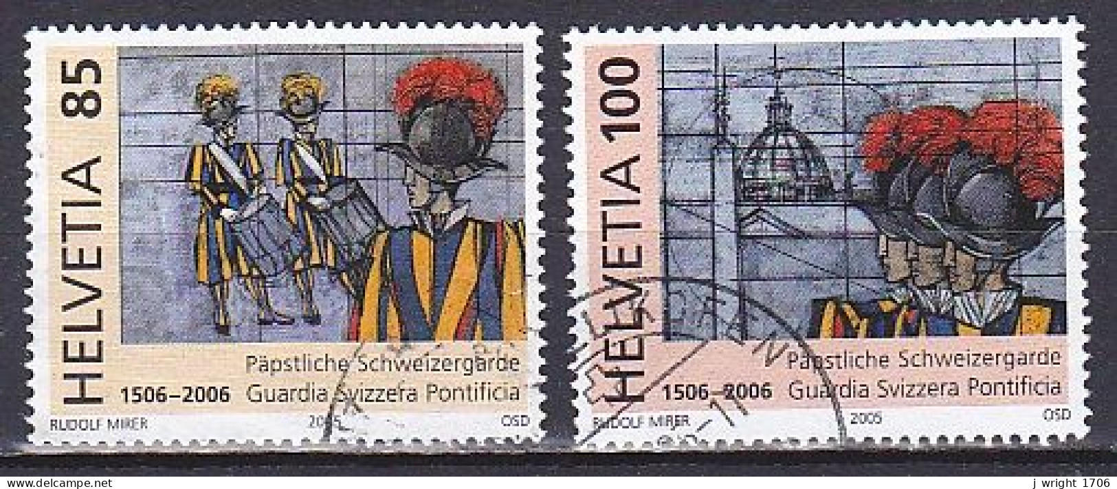 Switzerland, 2005, Swiss Guard, Set, USED - Used Stamps