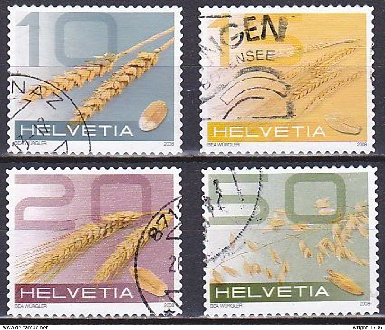 Switzerland, 2008, Cereal Crops, Set, USED - Usados