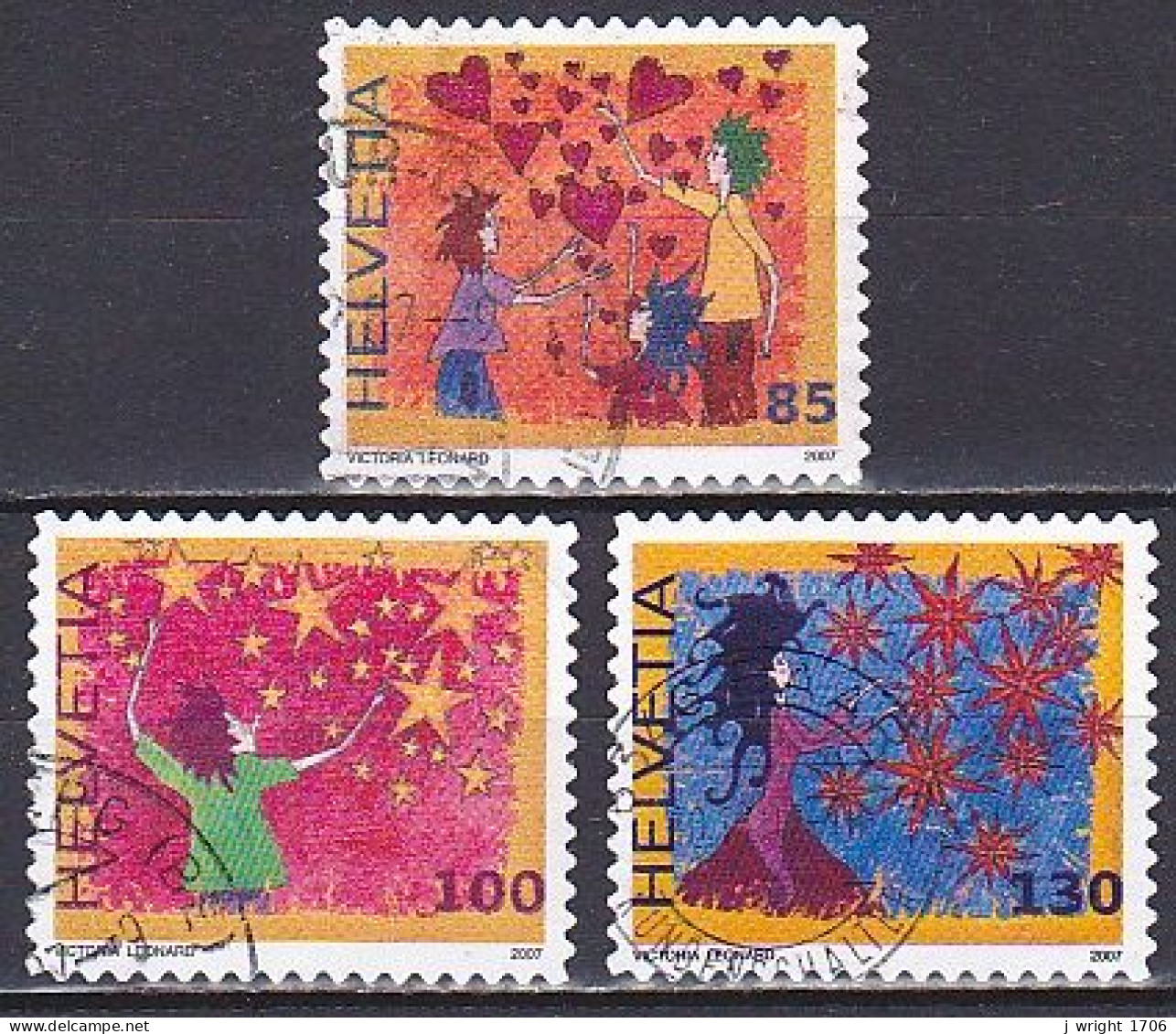 Switzerland, 2007, Congratulations, Set, USED - Used Stamps