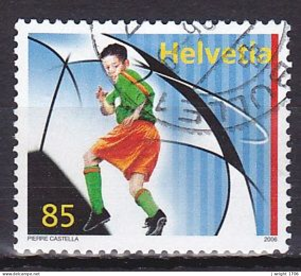 Switzerland, 2006, Youth Football, 85c, USED - Gebraucht