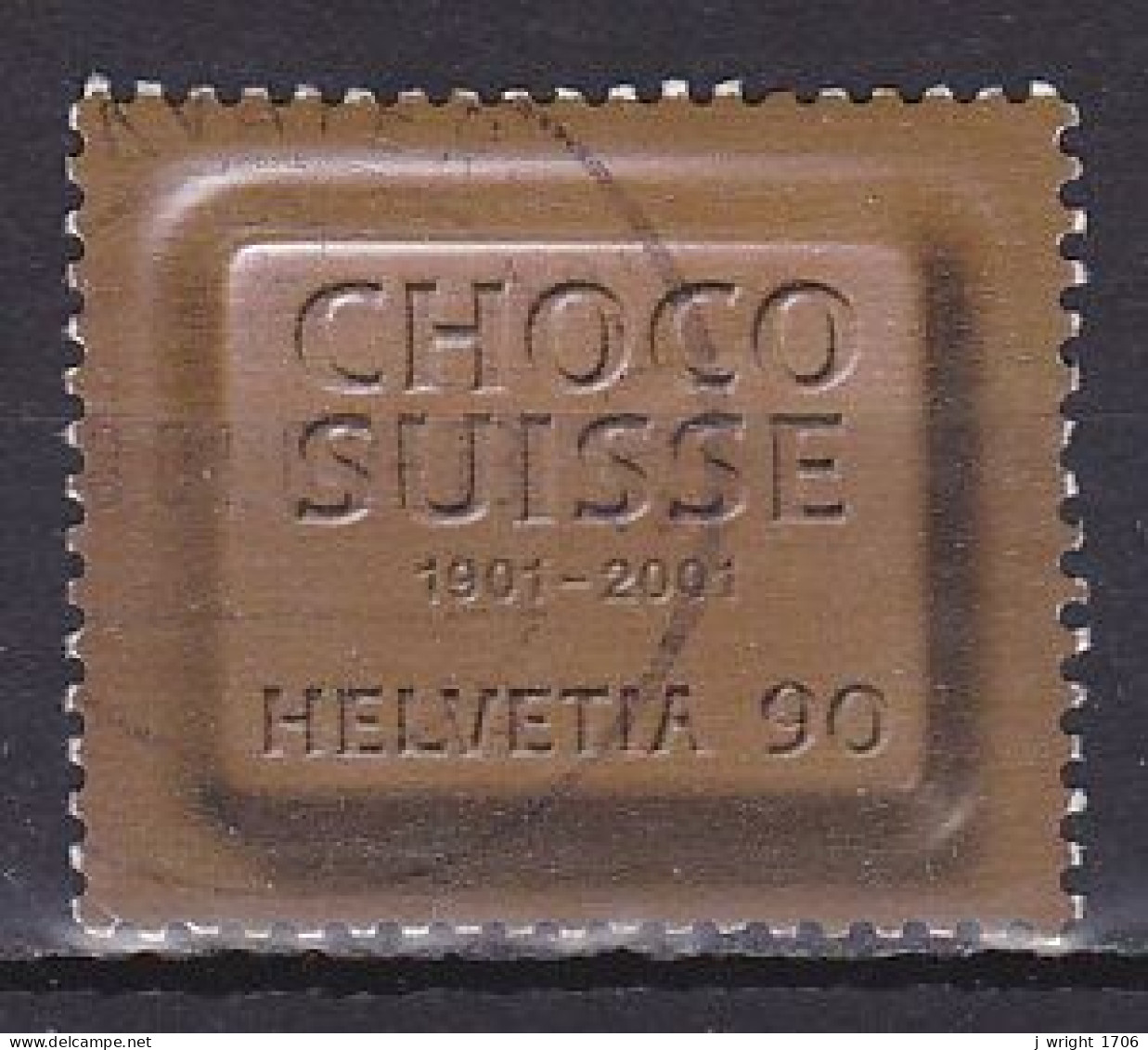 Switzerland, 2001, Chocosuisse Centenary, 90c, USED - Gebruikt
