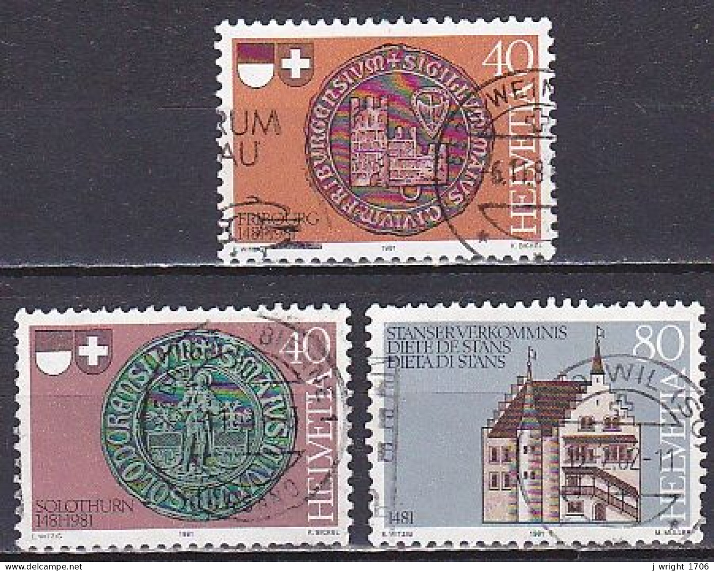 Switzerland, 1981, Diet Of Stans 500th Anniv, Set, USED - Used Stamps
