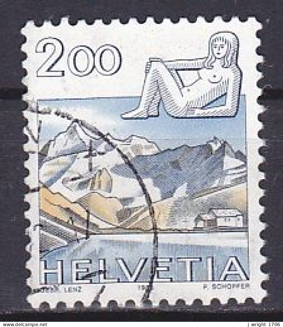 Switzerland, 1983, Zodiac & Landscape/Virgo & Schwarzsee, 2.00Fr, USED - Gebraucht