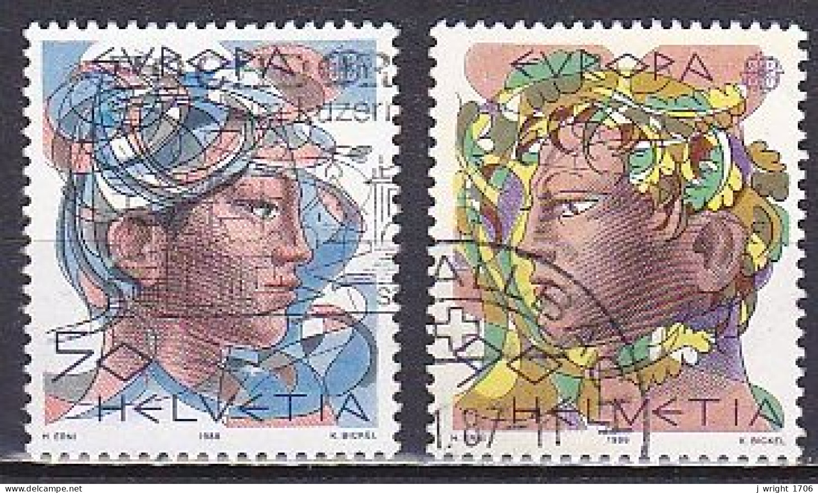 Switzerland, 1986, Europa CEPT, Set, USED - Usati