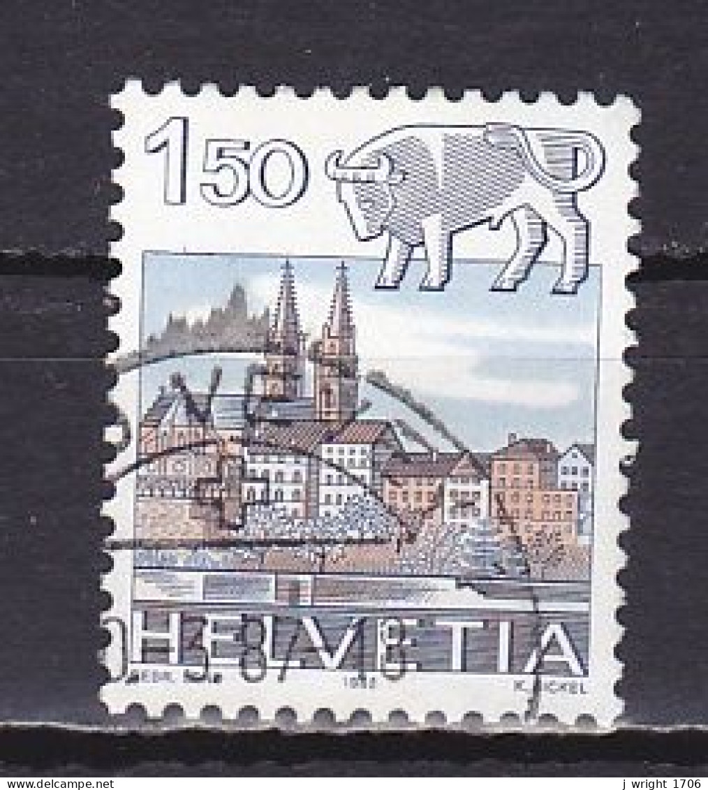 Switzerland, 1982, Zodiac & Landscape/Taurus & Basel, 1.50Fr, USED - Used Stamps