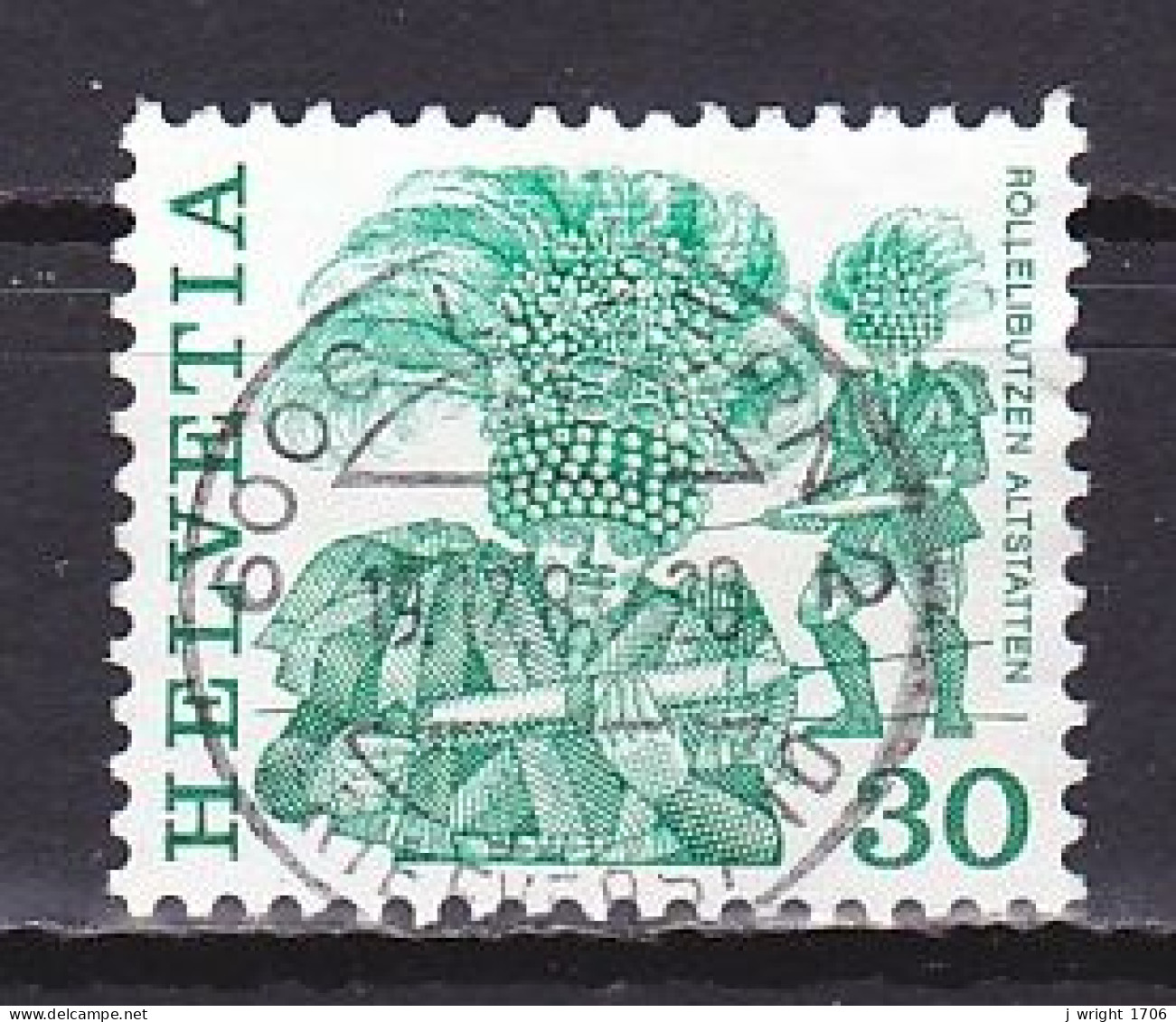 Switzerland, 1982, Folk Customs/Röllelibutzen Altstaetten, 30c, USED - Used Stamps