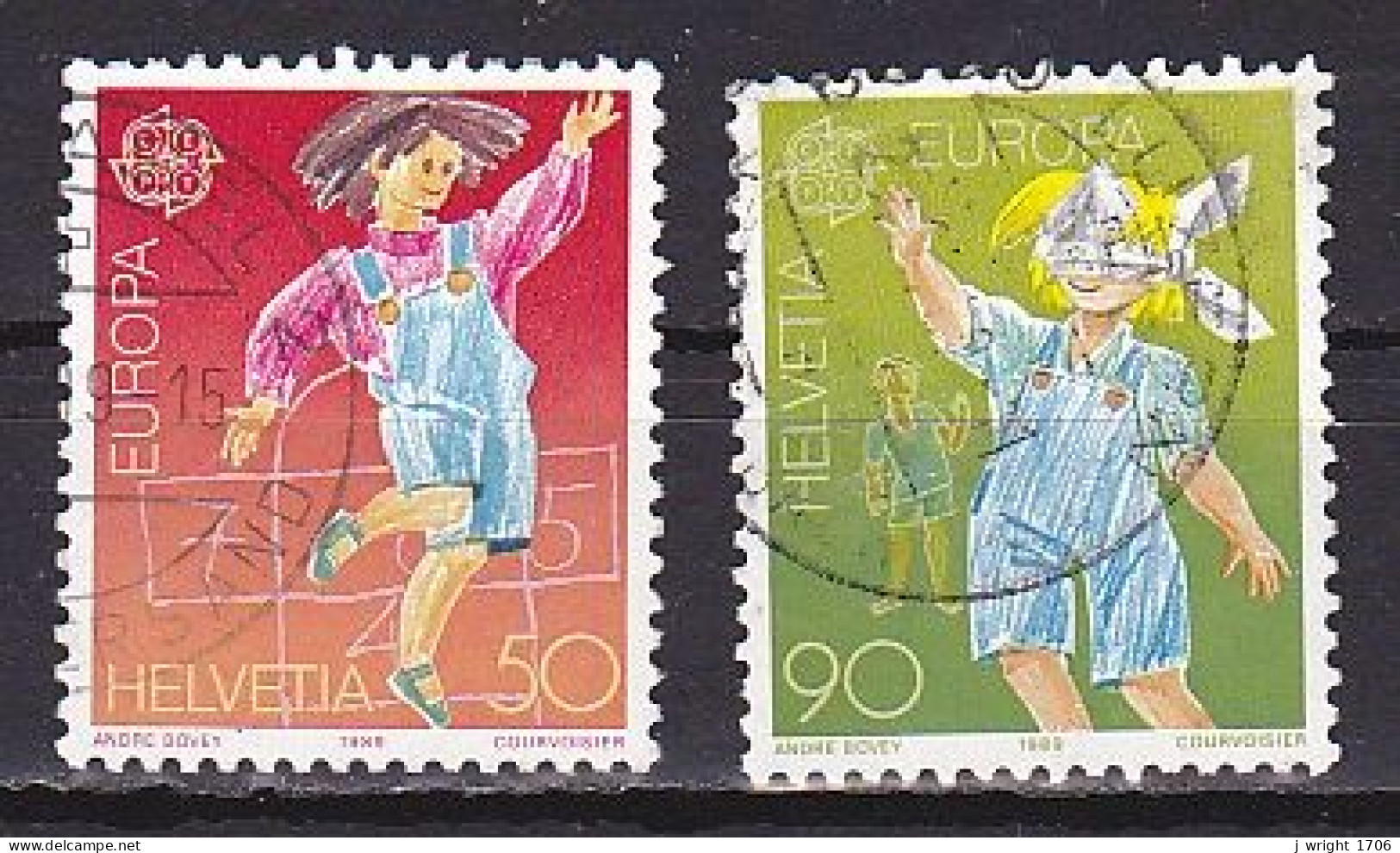 Switzerland, 1989, Europa CEPT, Set, USED - Oblitérés