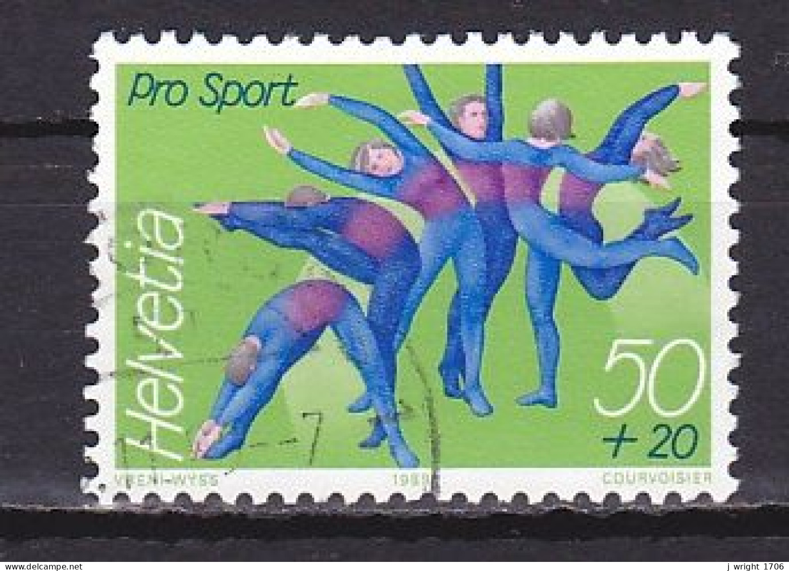 Switzerland, 1989, Pro Sport, 50c + 20c, USED - Gebraucht