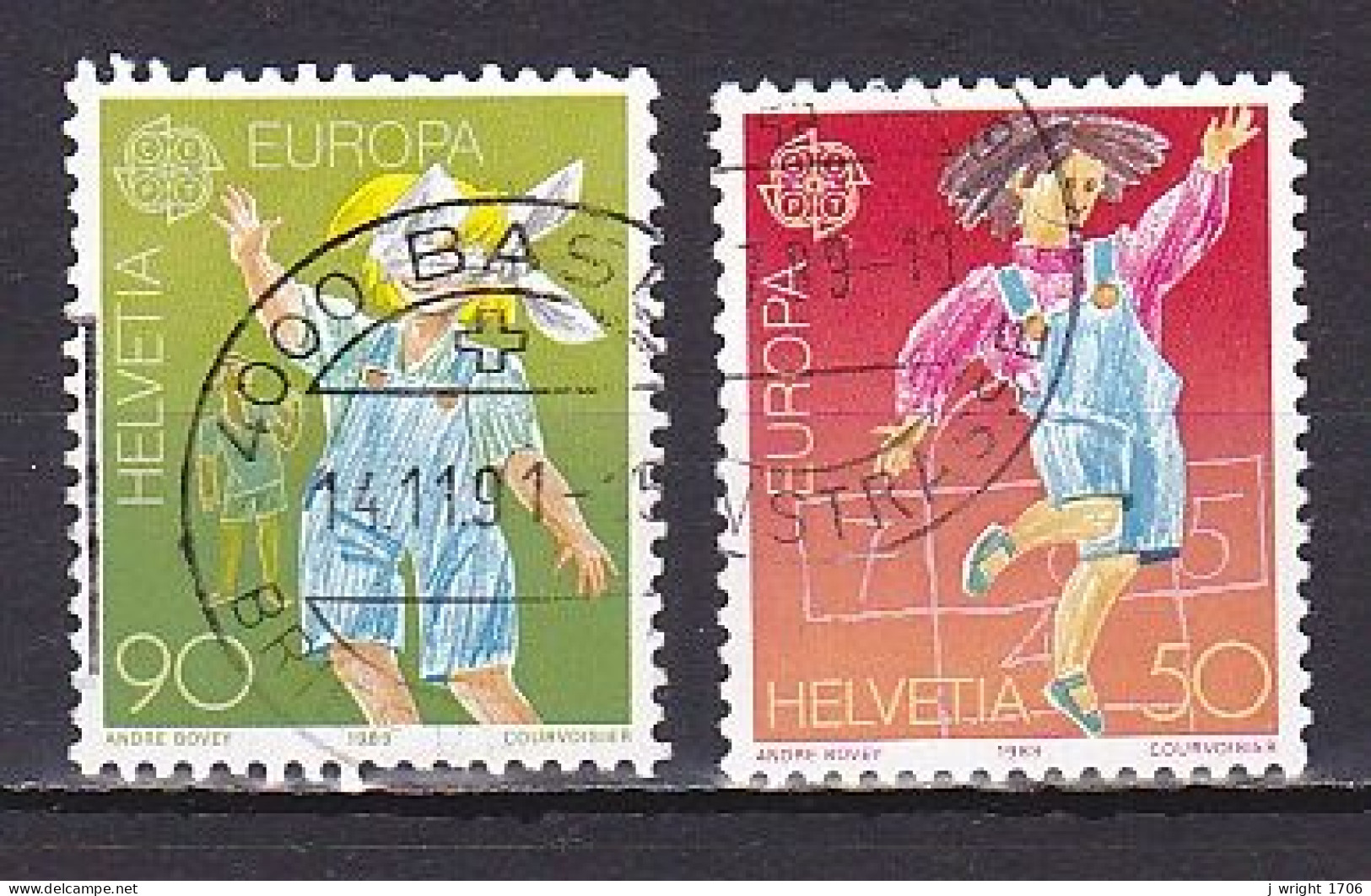 Switzerland, 1989, Europa CEPT, Set, USED - Oblitérés