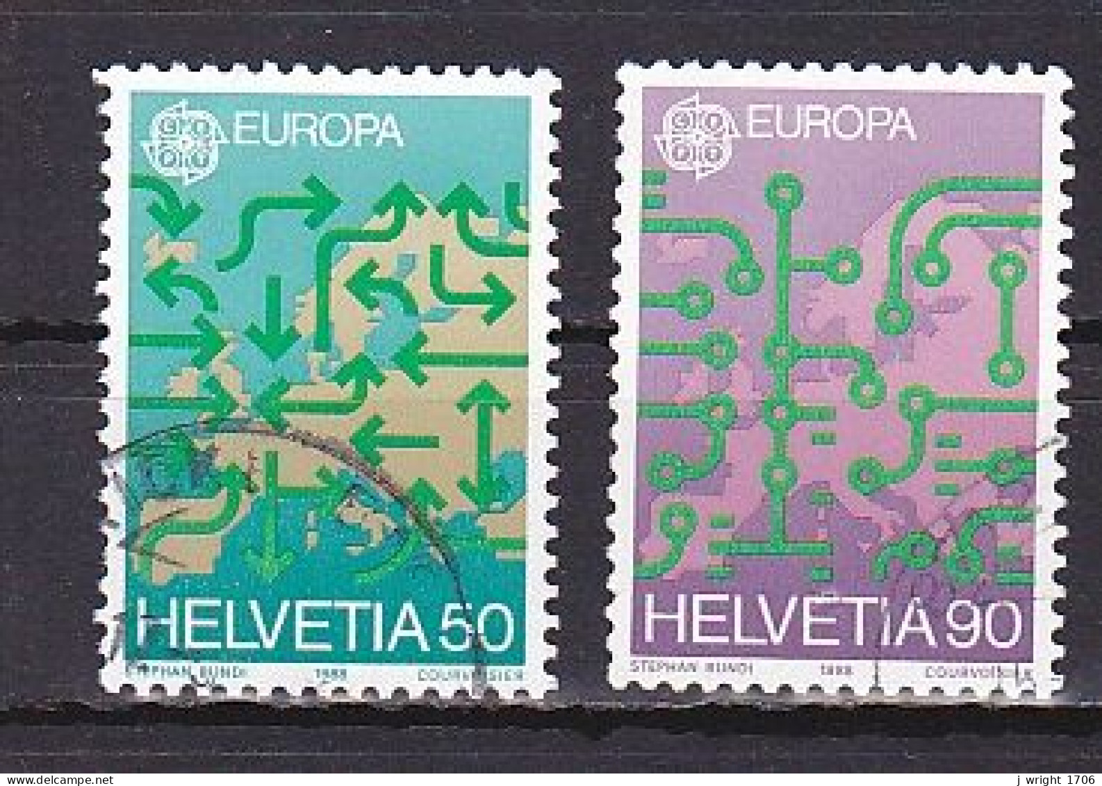 Switzerland, 1988, Europa CEPT, Set, USED - Used Stamps