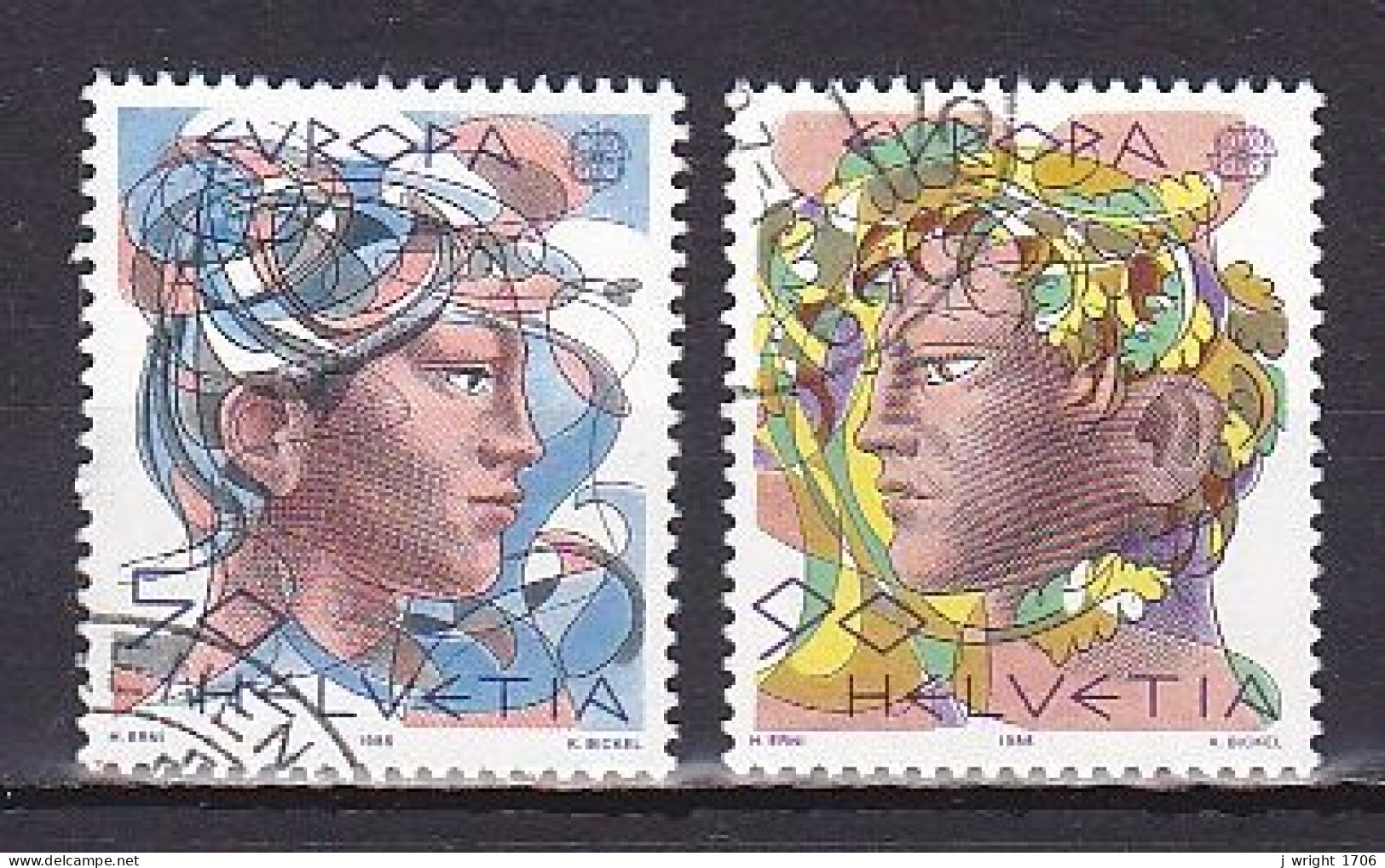 Switzerland, 1986, Europa CEPT, Set, USED - Oblitérés