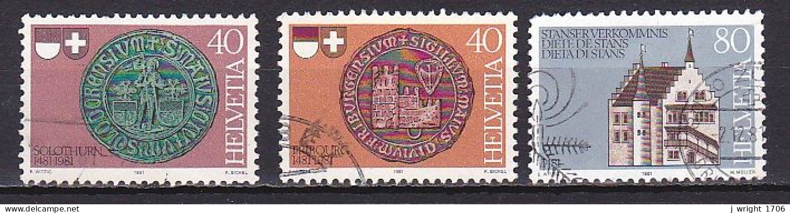 Switzerland, 1981, Diet Of Stans 500th Anniv, Set, USED - Used Stamps