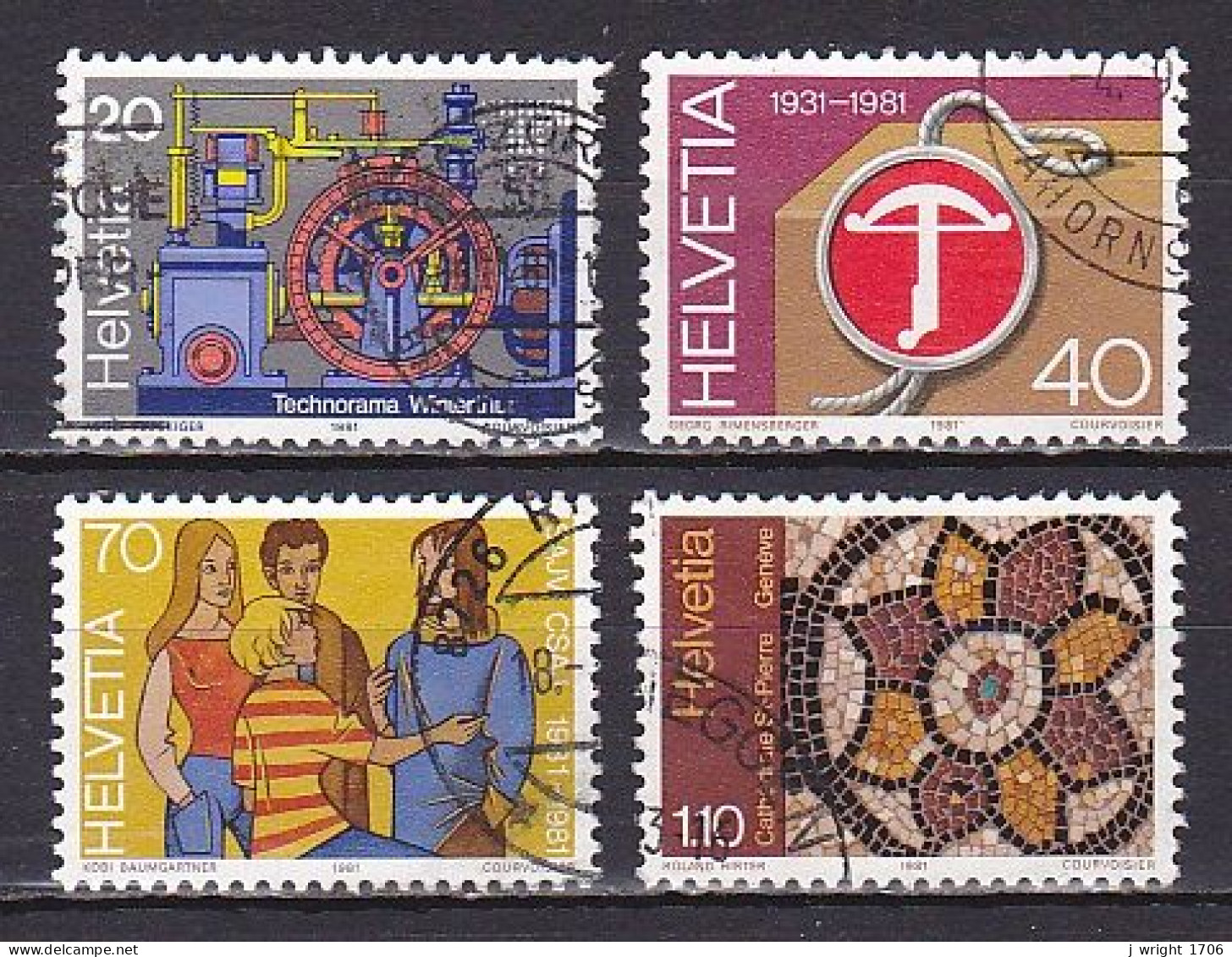 Switzerland, 1981, Publicity Issue, Set, USED - Usados