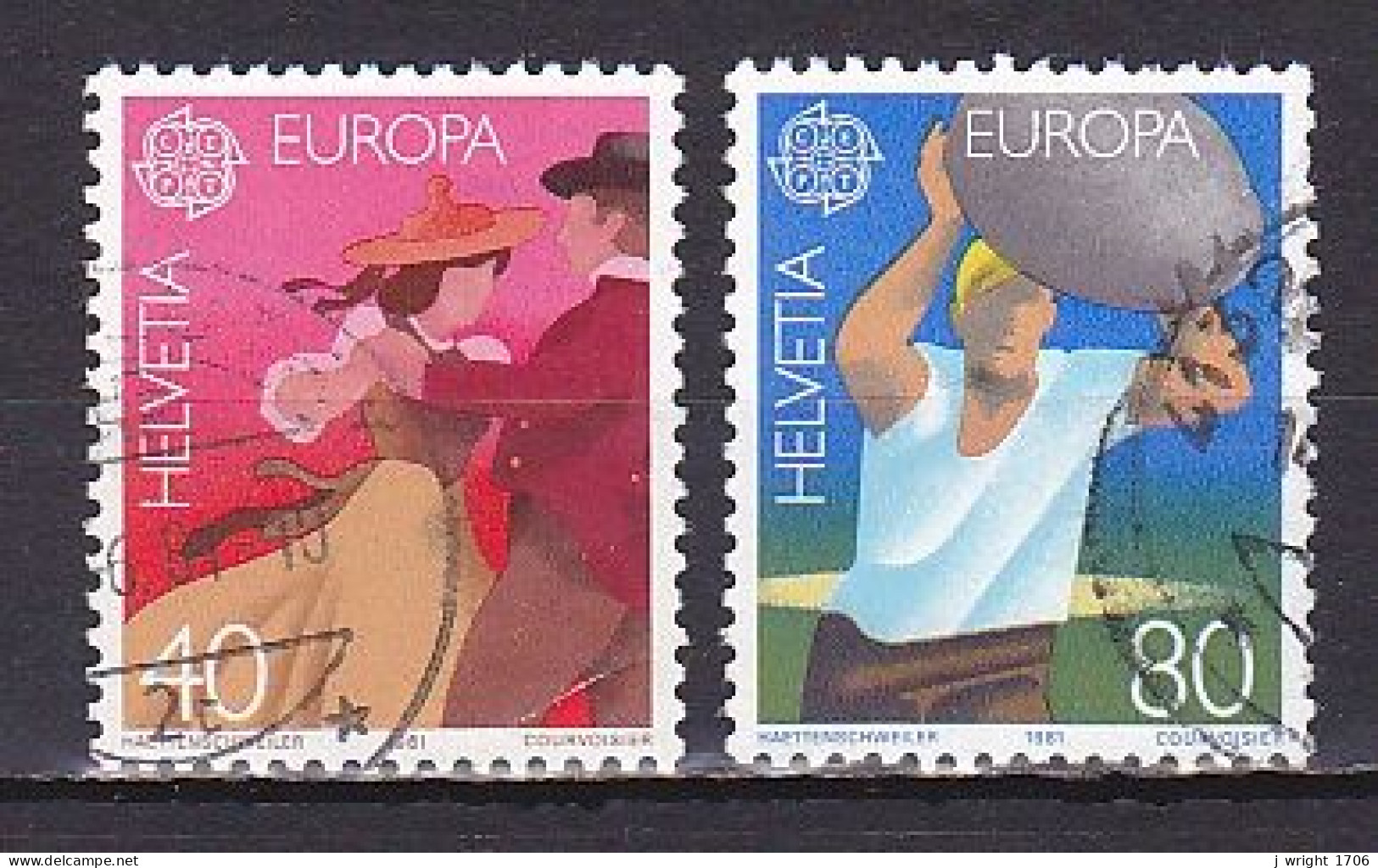 Switzerland, 1981, Europa CEPT, Set, USED - Usati