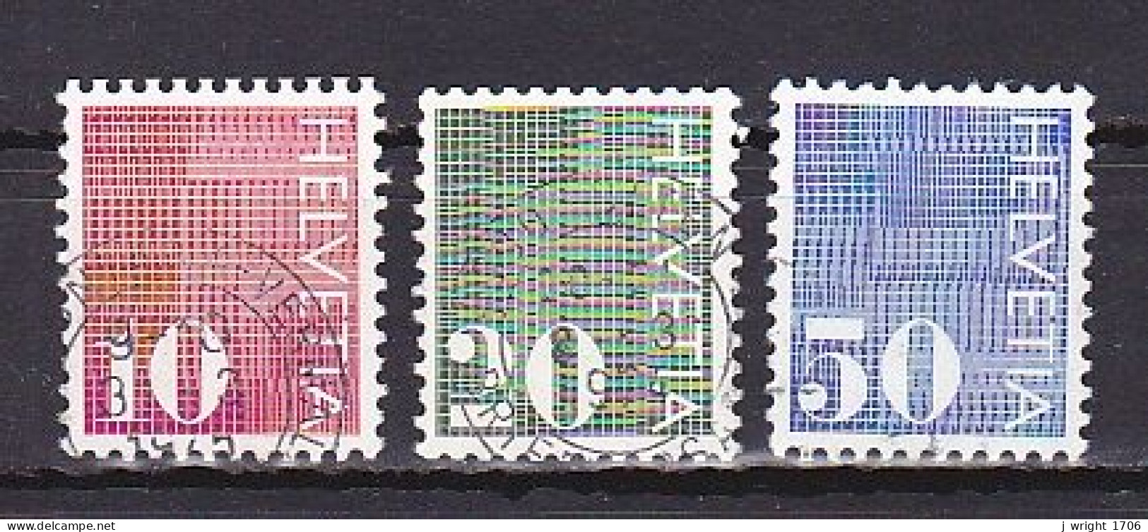 Switzerland, 1970, Numeral Coil Stamps, Set, USED - Oblitérés