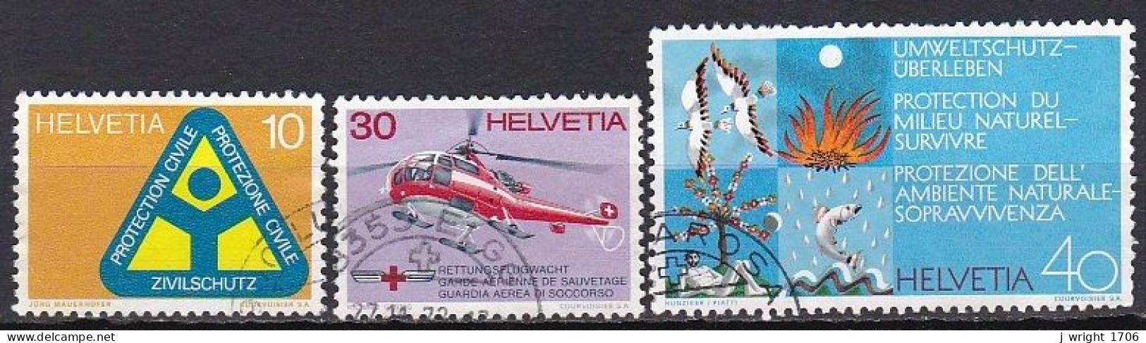 Switzerland, 1972, Publicity Issue, Set, USED - Used Stamps