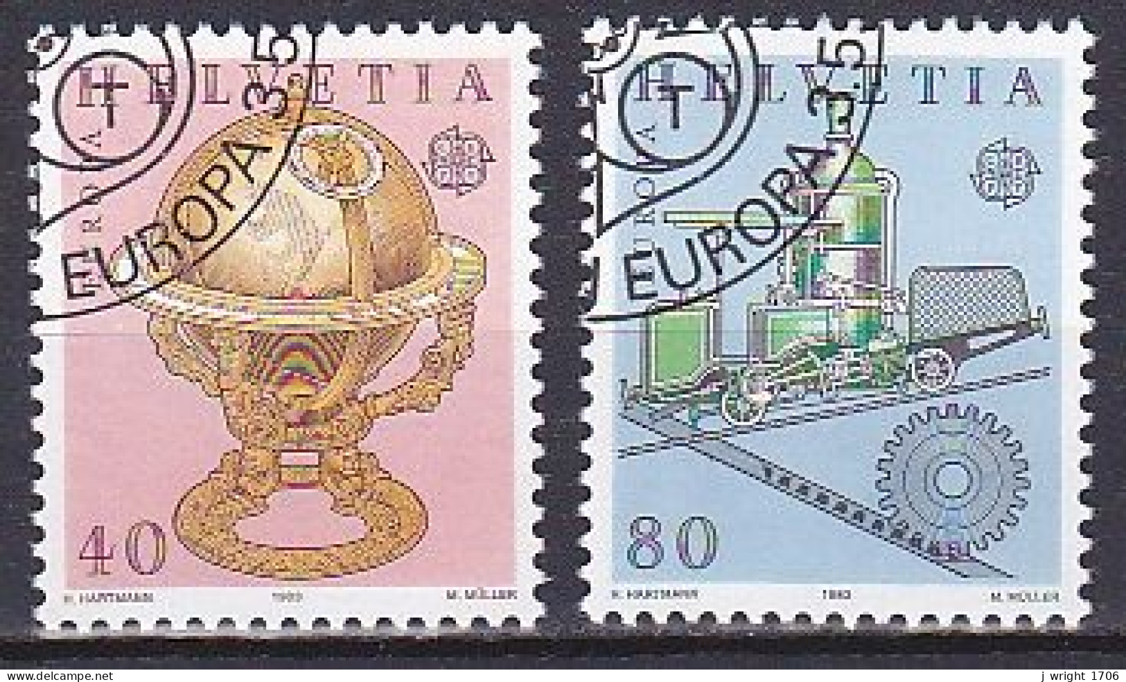 Switzerland, 1983, Europa CEPT, Set, CTO - Gebruikt