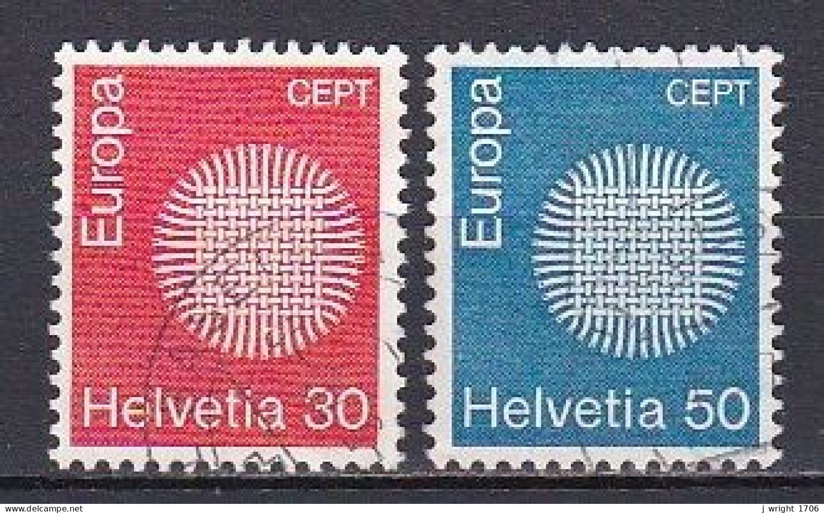 Switzerland, 1970, Europa CEPT, Set, USED - Gebruikt