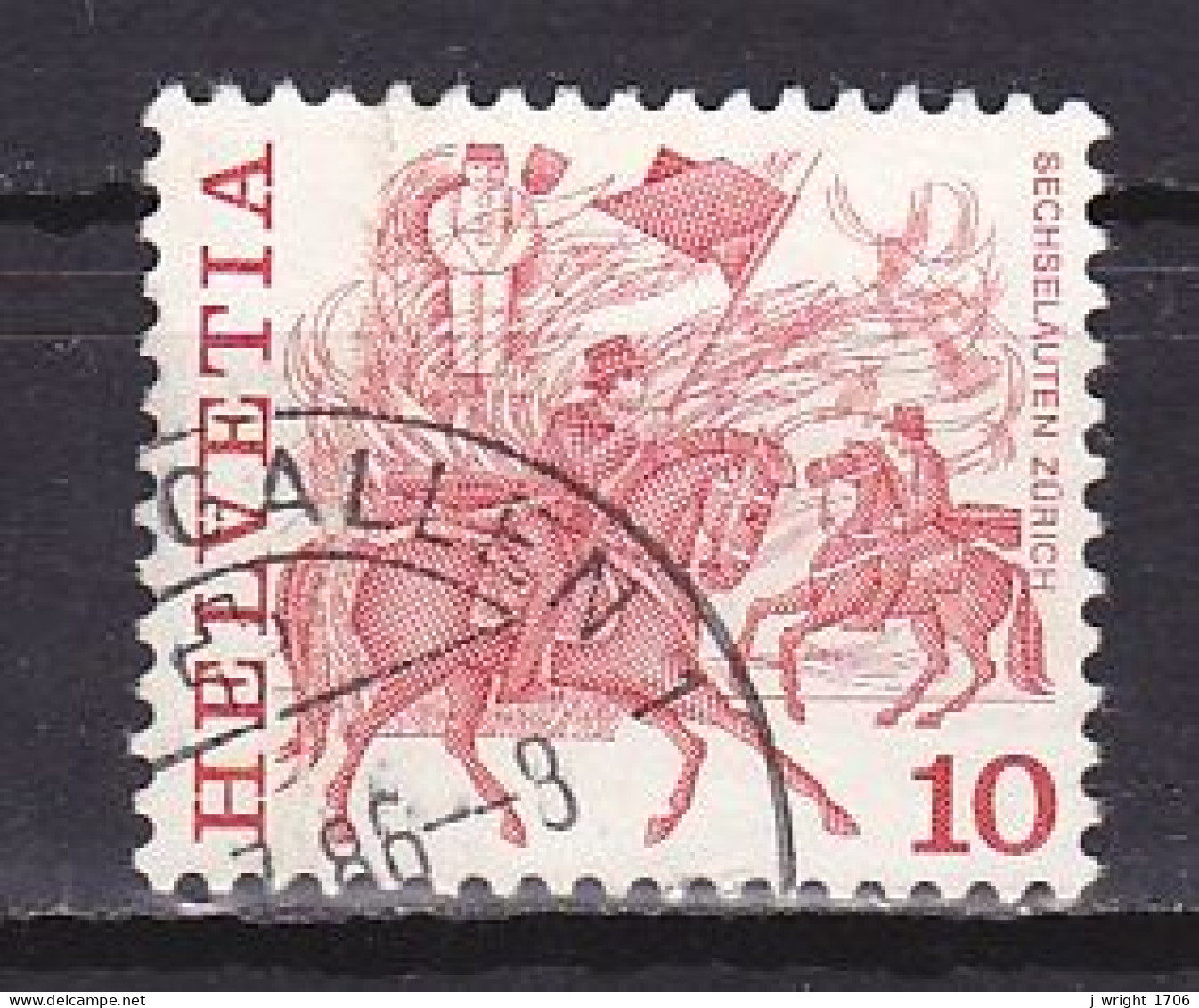 Switzerland, 1977, Folk Customs/Sechseläuten Zürich, 10c, USED - Oblitérés