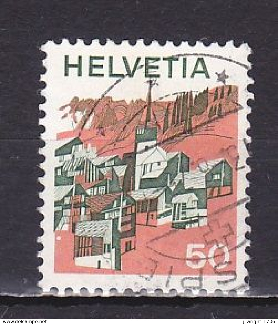 Switzerland, 1973, Landscapes/Valais, 50c, USED - Oblitérés