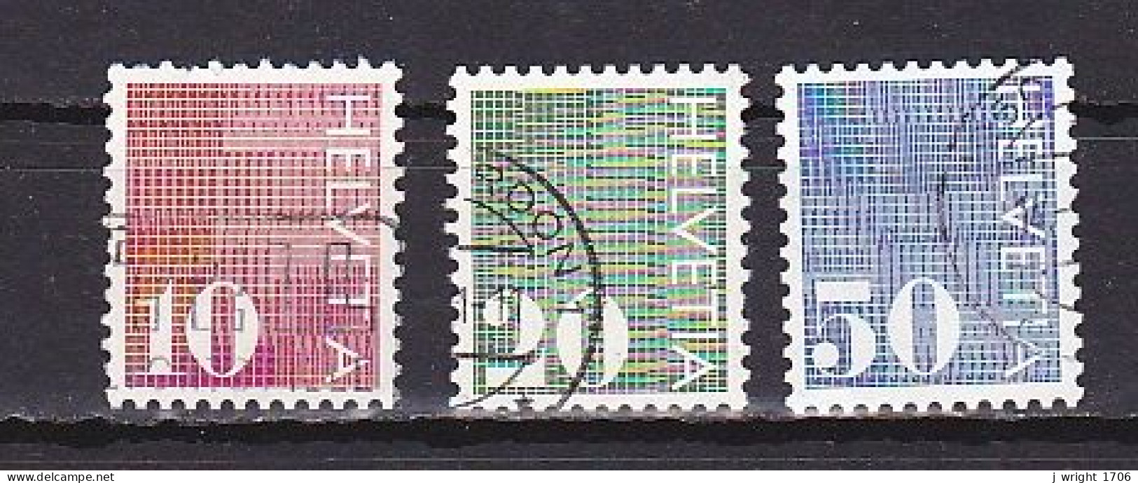 Switzerland, 1970, Numeral Coil Stamps, Set, USED - Gebraucht