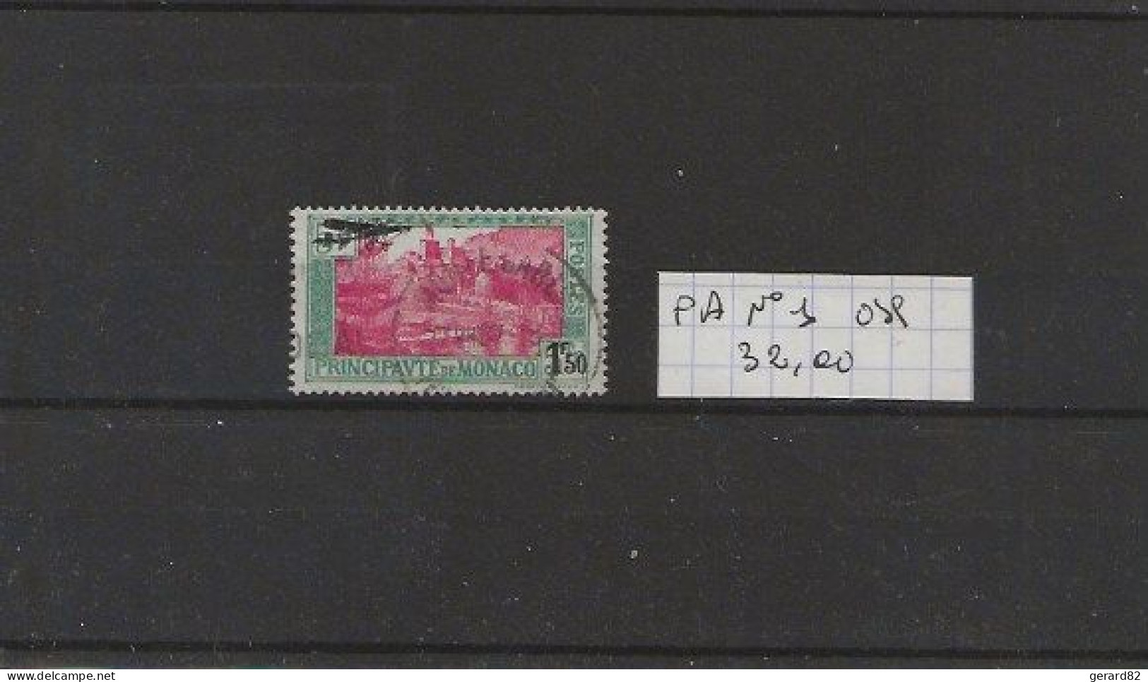 MONACO TIMBRE PA N° 1  OBLIT - Airmail