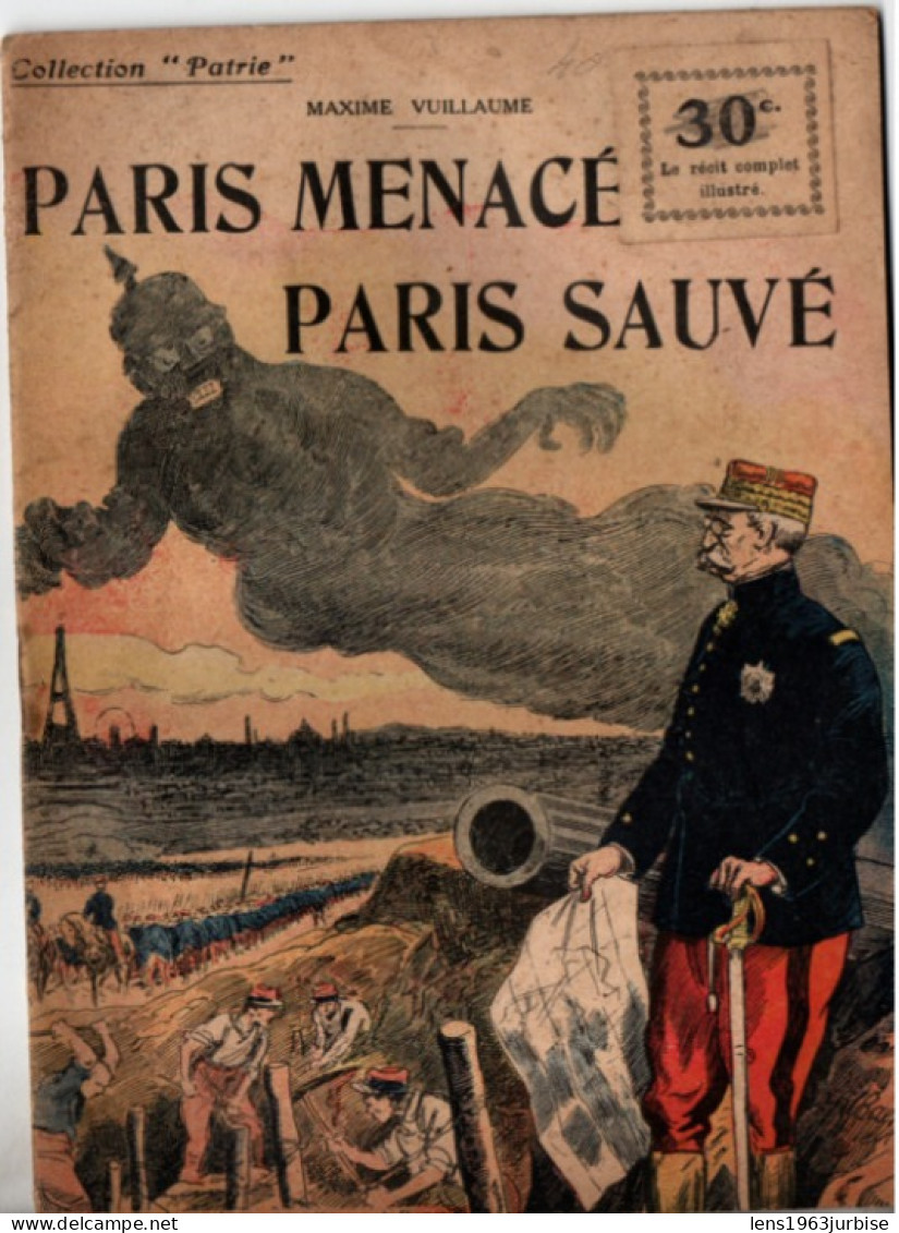 Paris Menacé , Paris Sauvé , Guerre 14 - 18 - Weltkrieg 1914-18