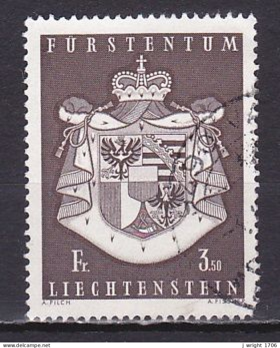 Liechtenstein, 1969, Coat Of Arms, 3.50Fr, USED - Oblitérés