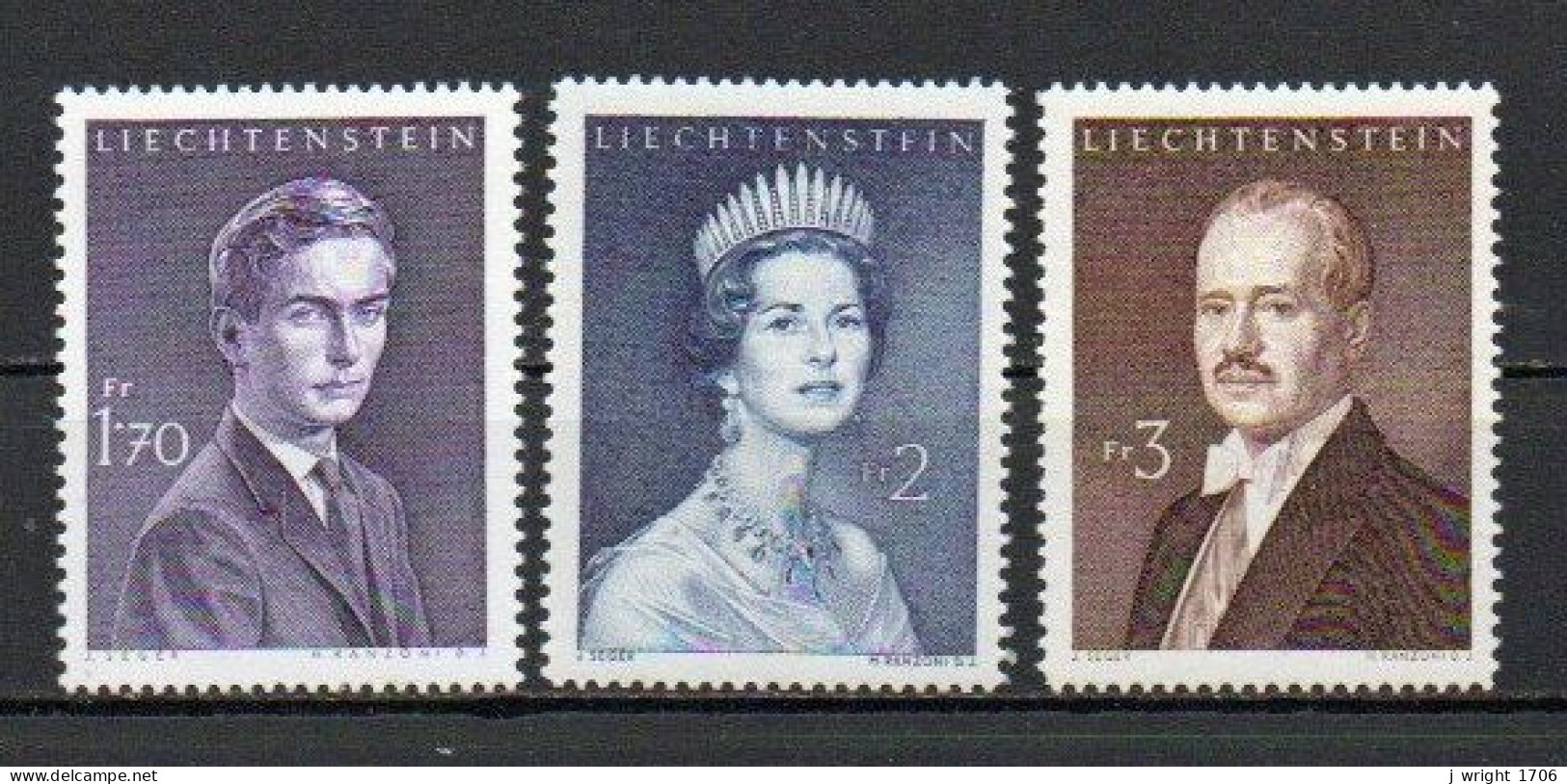 Leichtenstein, 1960-64, Royal Portraits, Set, MNH - Unused Stamps