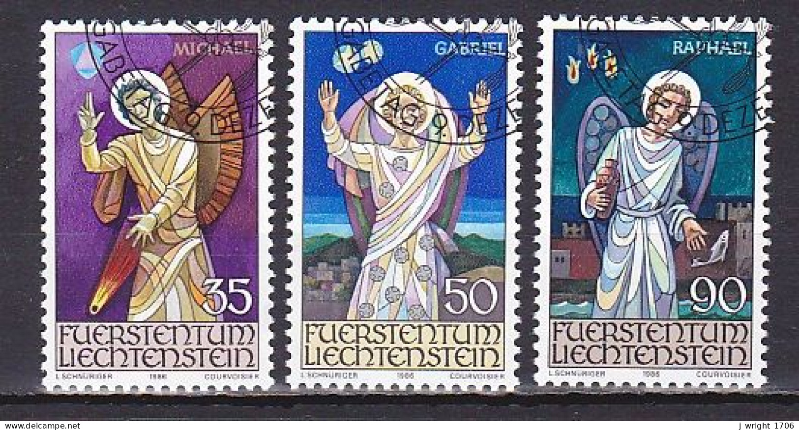 Liechtenstein, 1986, Christmas, Set, CTO - Used Stamps