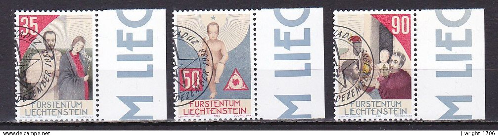 Liechtenstein, 1988, Christmas, Set, CTO - Usati