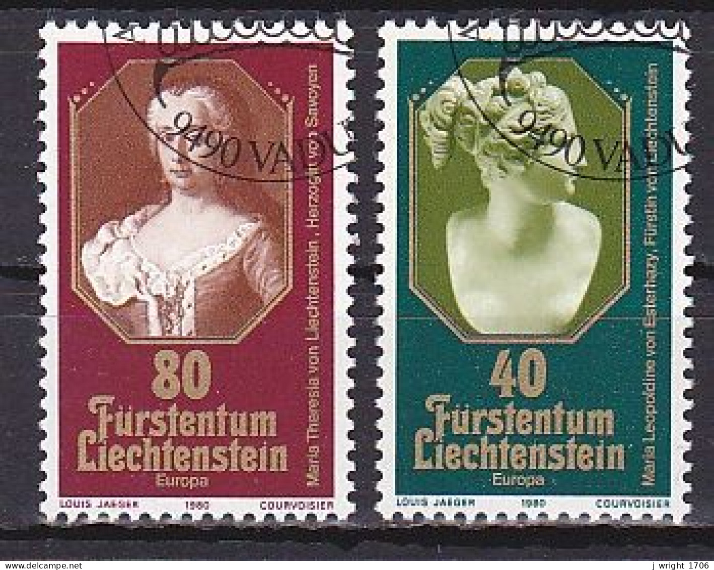 Liechtenstein, 1980, Europa CEPT, Set, CTO - Oblitérés