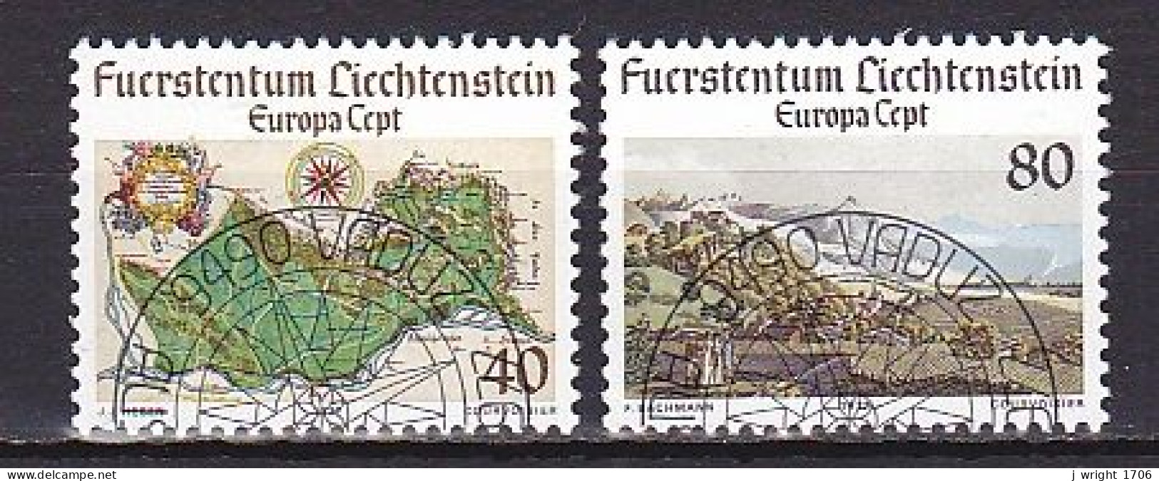 Liechtenstein, 1977, Europa CEPT, Set, CTO - Oblitérés