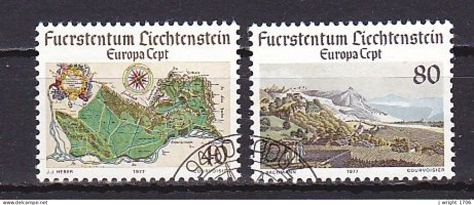 Liechtenstein, 1977, Europa CEPT, Set, CTO - Oblitérés