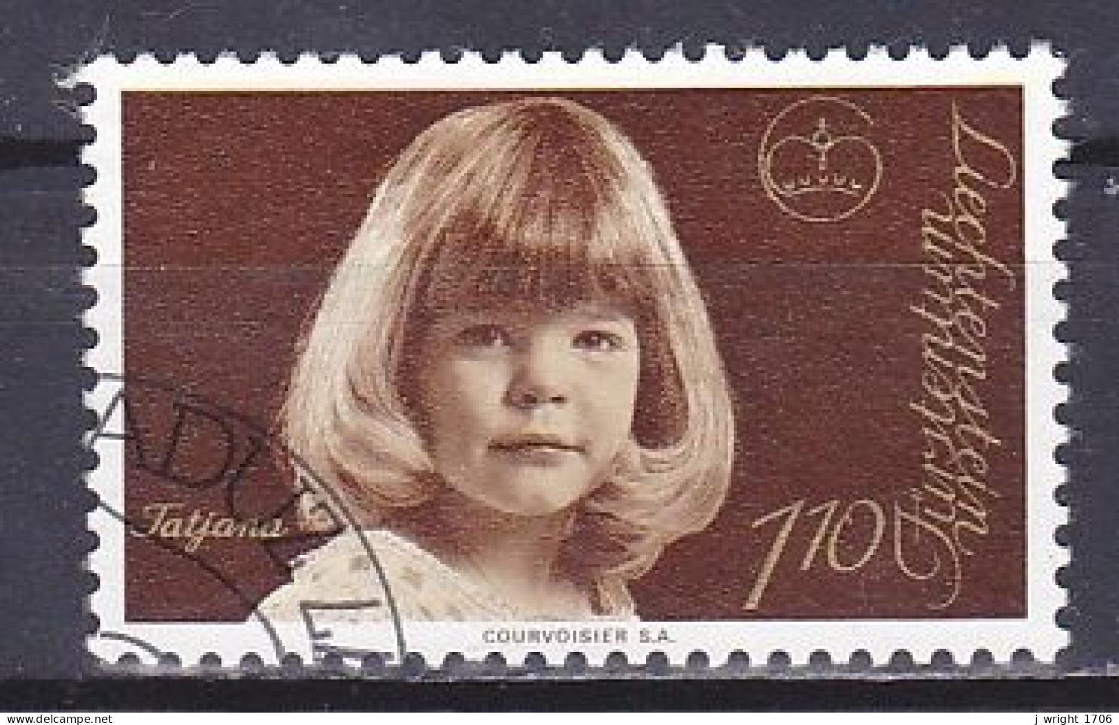 Liechtenstein, 1977, Princess Tatjana, 1.10Fr, CTO - Gebruikt