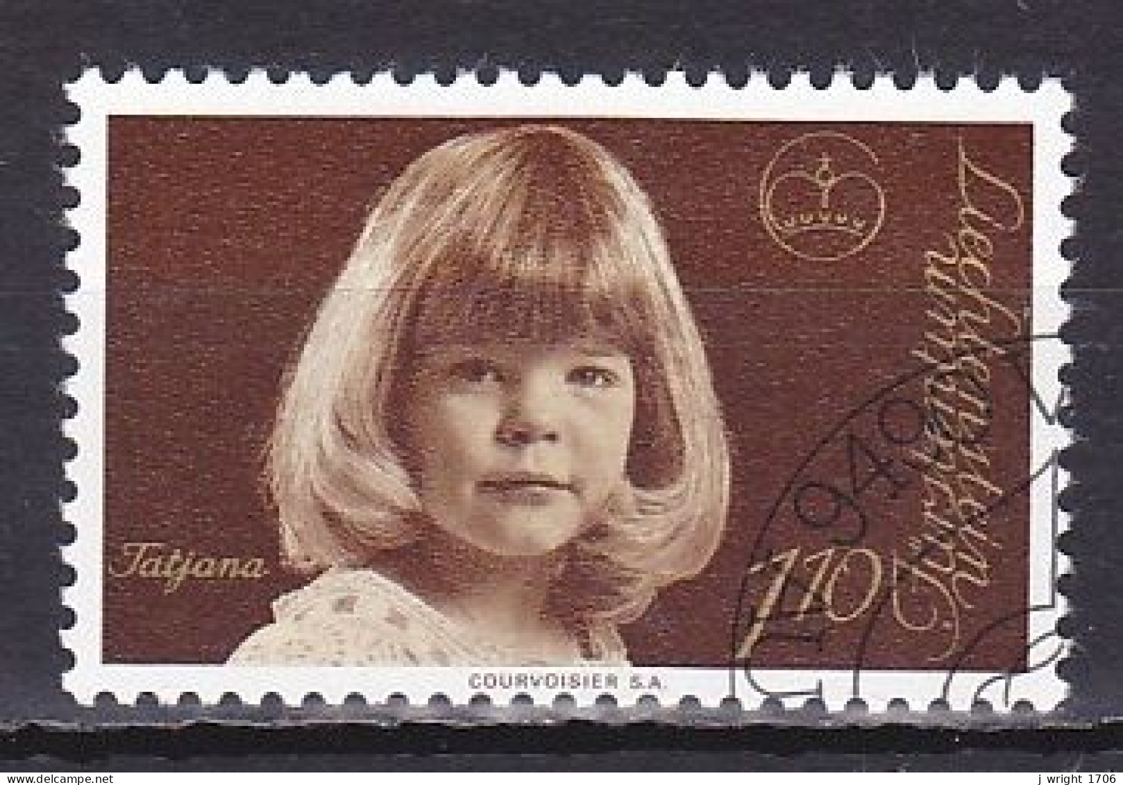Liechtenstein, 1977, Princess Tatjana, 1.10Fr, CTO - Used Stamps