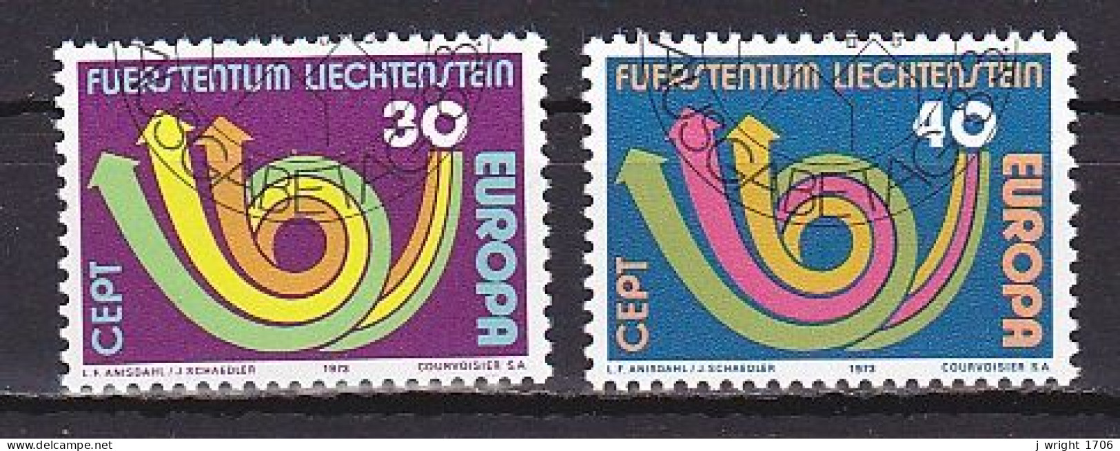 Liechtenstein, 1973, Europa CEPT, Set, CTO - Gebruikt