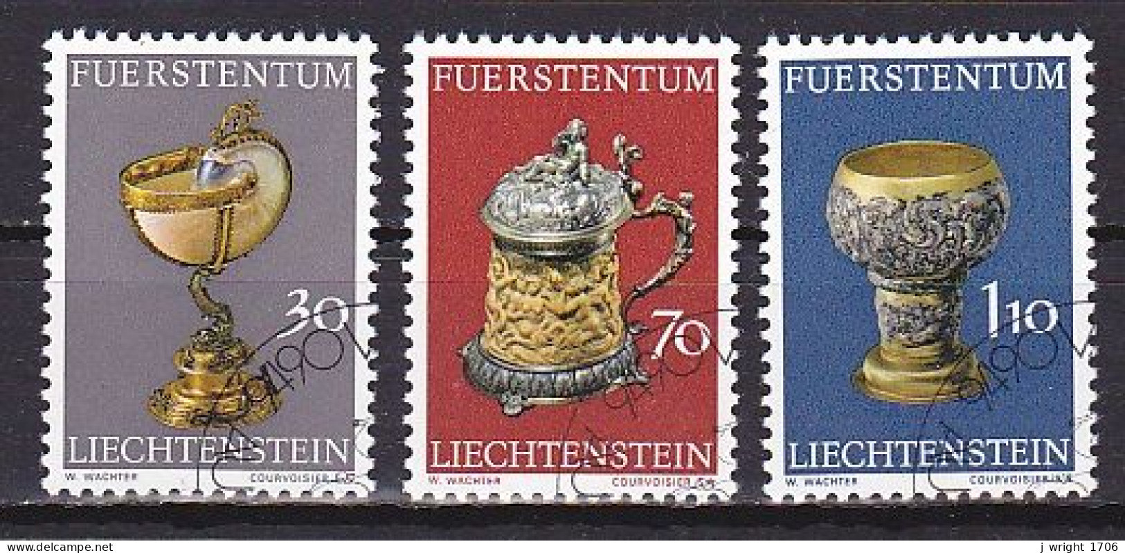 Liechtenstein, 1973, Prince's Collection Treasures 1st Series, Set, CTO - Used Stamps