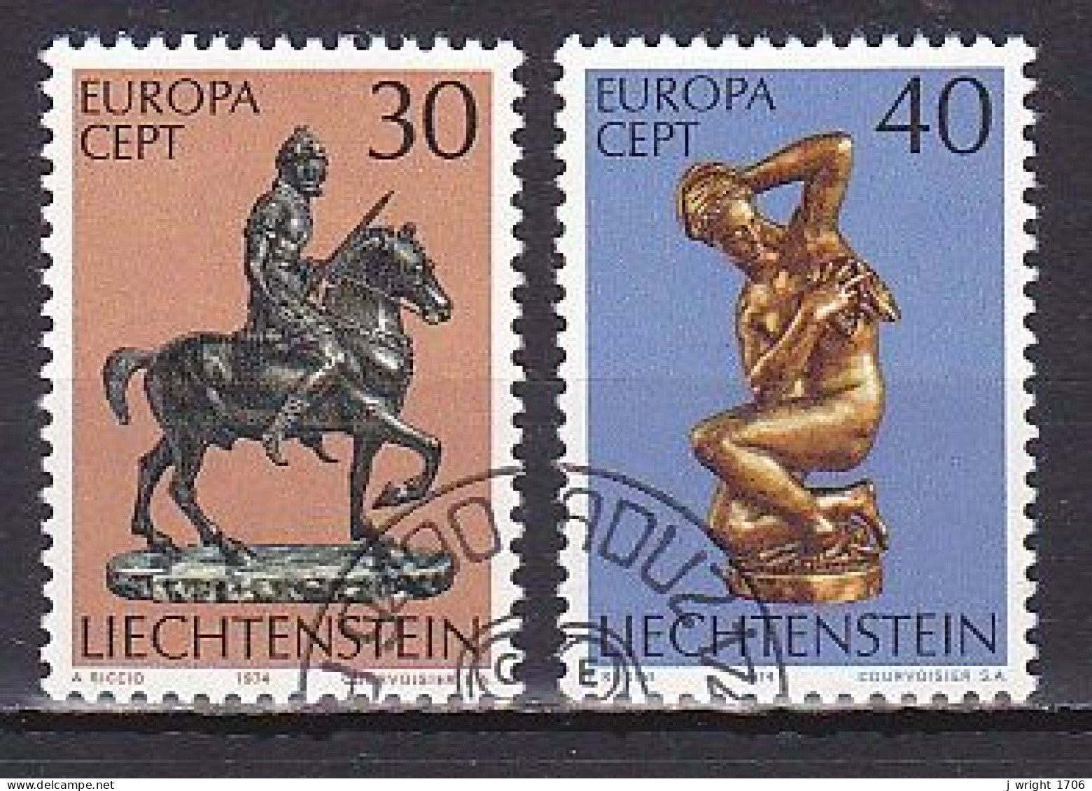 Liechtenstein, 1974, Europa CEPT, Set, CTO - Used Stamps