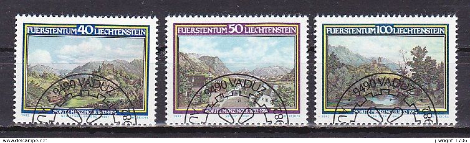 Liechtenstein, 1982, Moritz Menzinger, Set, CTO - Oblitérés